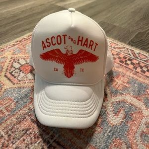 Ascot and Hart White and Red Women's Hat